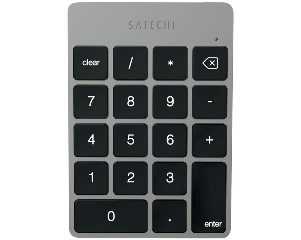 Satechi Slim Numerisk Bluetooth Keypad - Rymdgrå