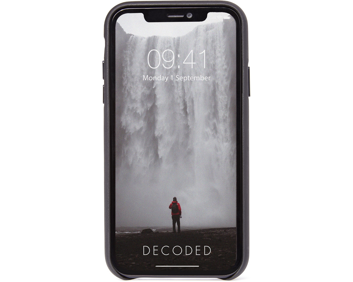 Decoded Full Grain Leather Backcover för iPhone 11 Pro Max - Svart