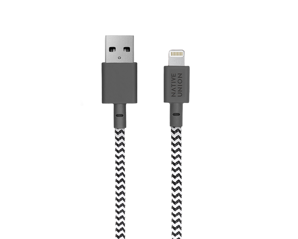 Native Union Belt Cable Lightning 1,2 m Zebra