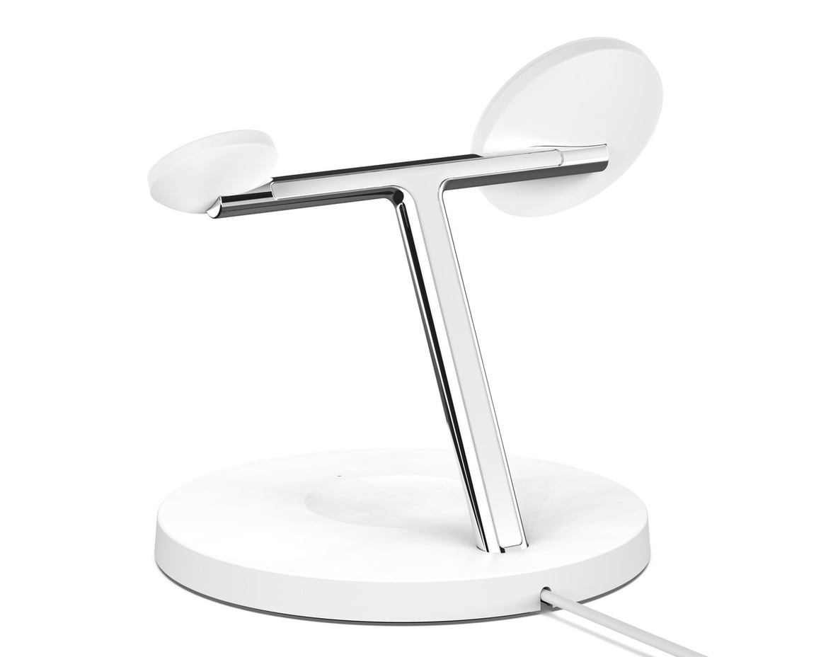 Belkin - Magsafe 3-in-1 trådlös 15W laddare inkl nätadapter - Vit