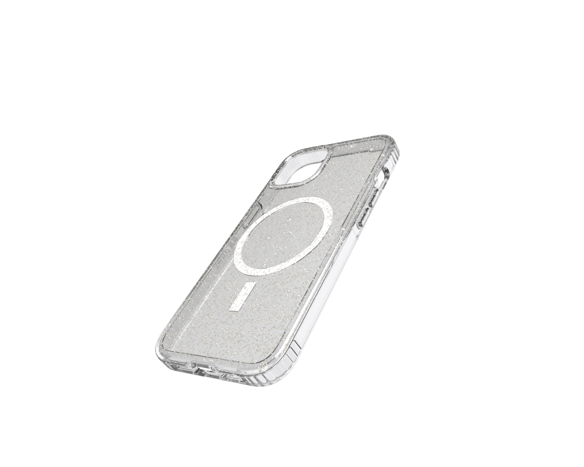 Tech21 Evo Sparkle w/MagSafe - Silver för iPhone 13