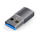 Satechi USB-A Till USB-C Adapter Rymdgrå