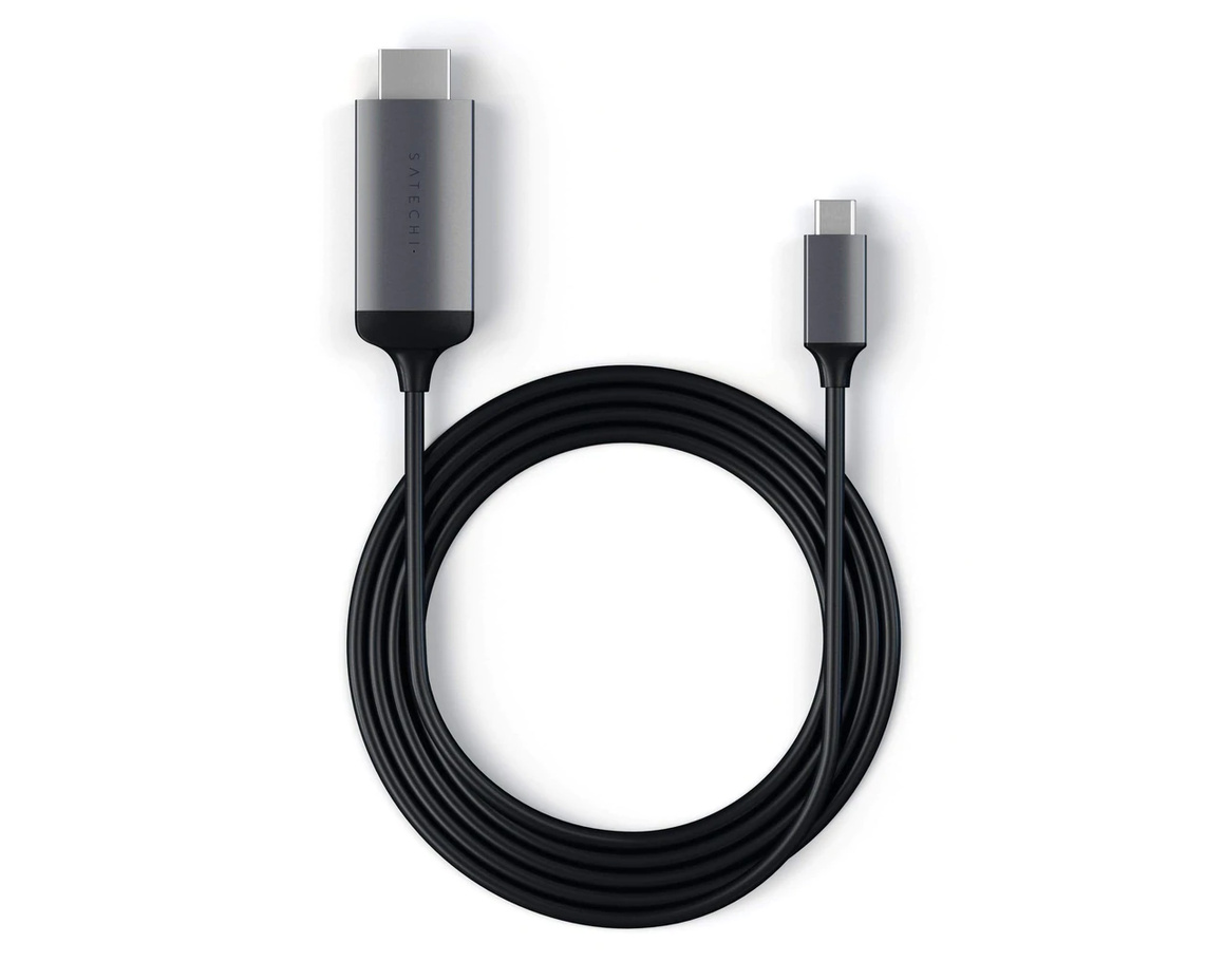 Satechi USB-C 4K 60 Hz HDMI-kabel Rymdgrå