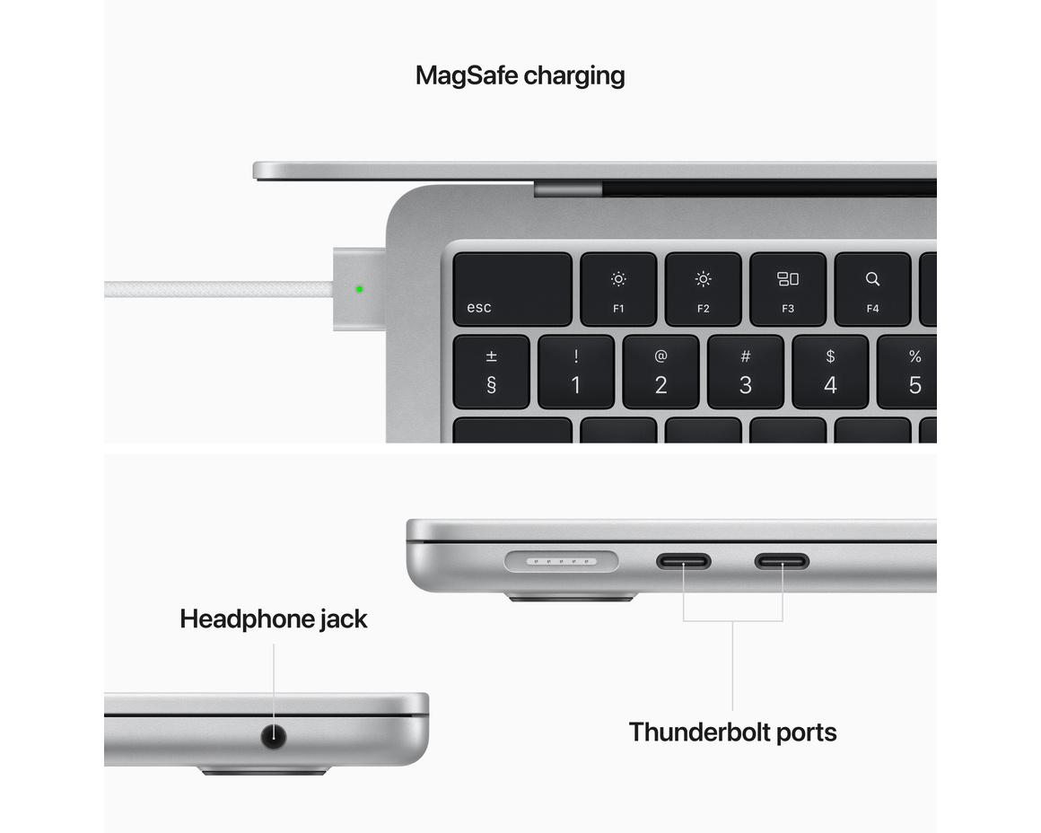 MacBook Air 13 (2022) M2 8-core CPU, 8-core GPU/8GB/256GB SSD - Silver