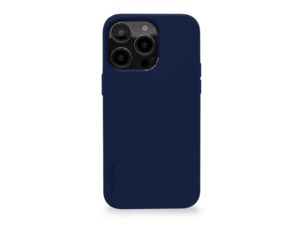 Decoded AntiMicrobial Silicone Backcover iPhone 14 Pro Navy Peon