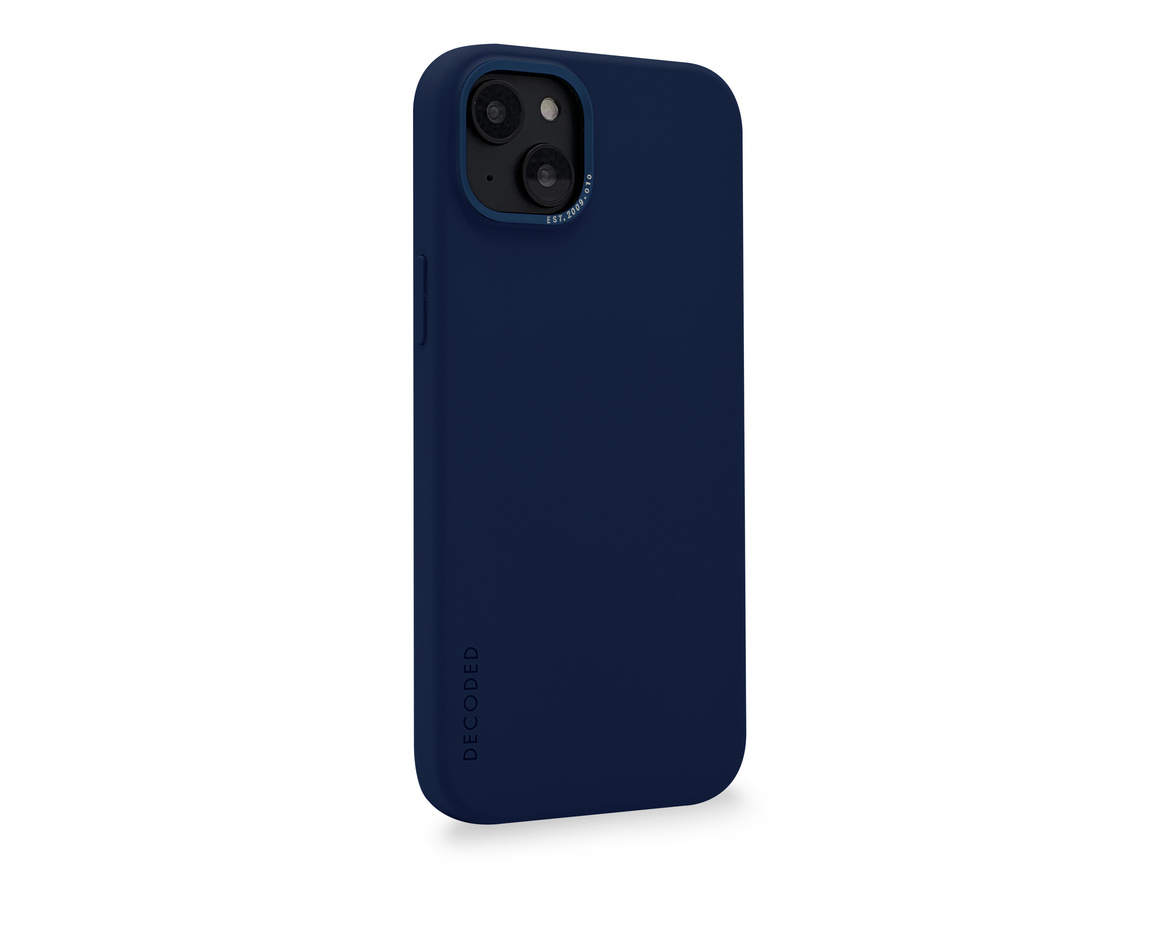 Decoded AntiMicrobial Silicone Backcover iPhone 14 Plus Navy Peony