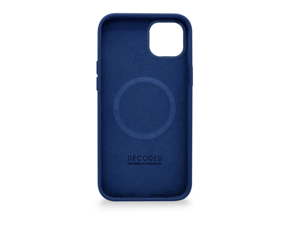 Decoded AntiMicrobial Silicone Backcover iPhone 14 Plus Navy Peony