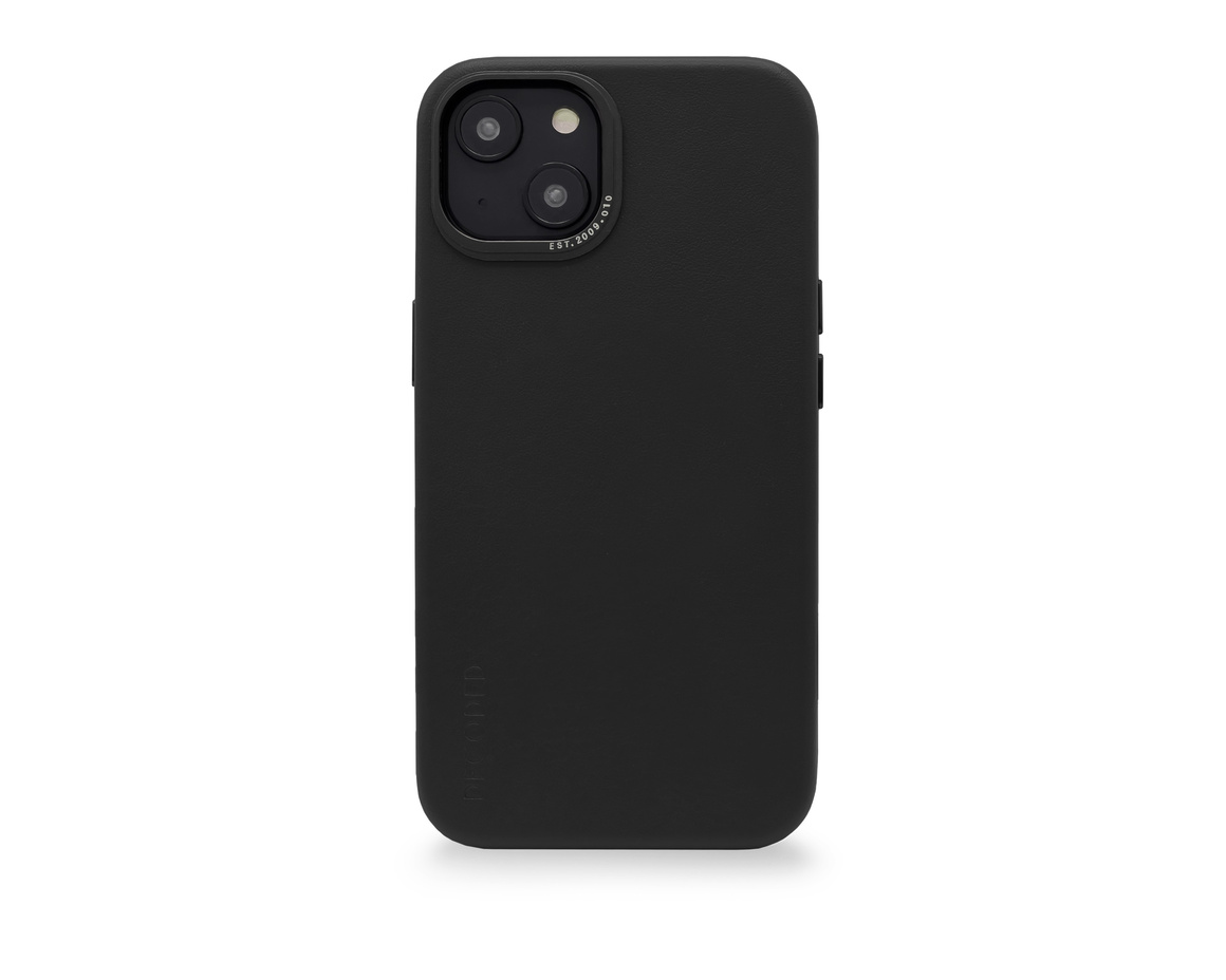 Decoded Leather Backcover iPhone 14 Black