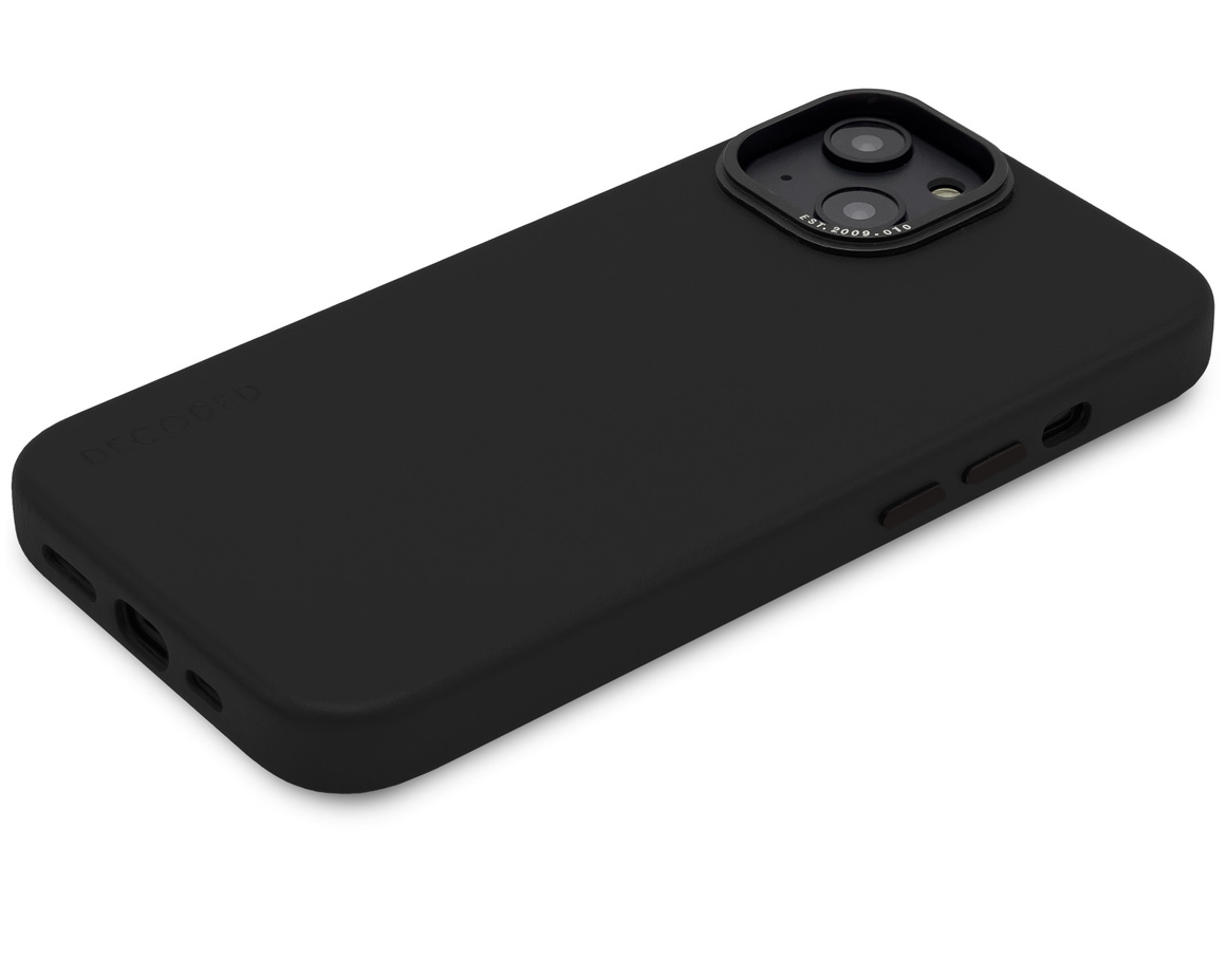 Decoded Leather Backcover iPhone 14 Black