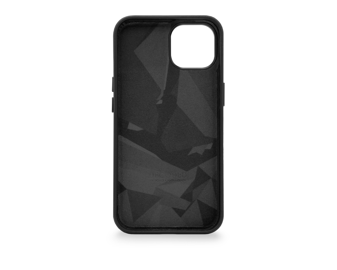 Decoded Leather Backcover iPhone 14 Black