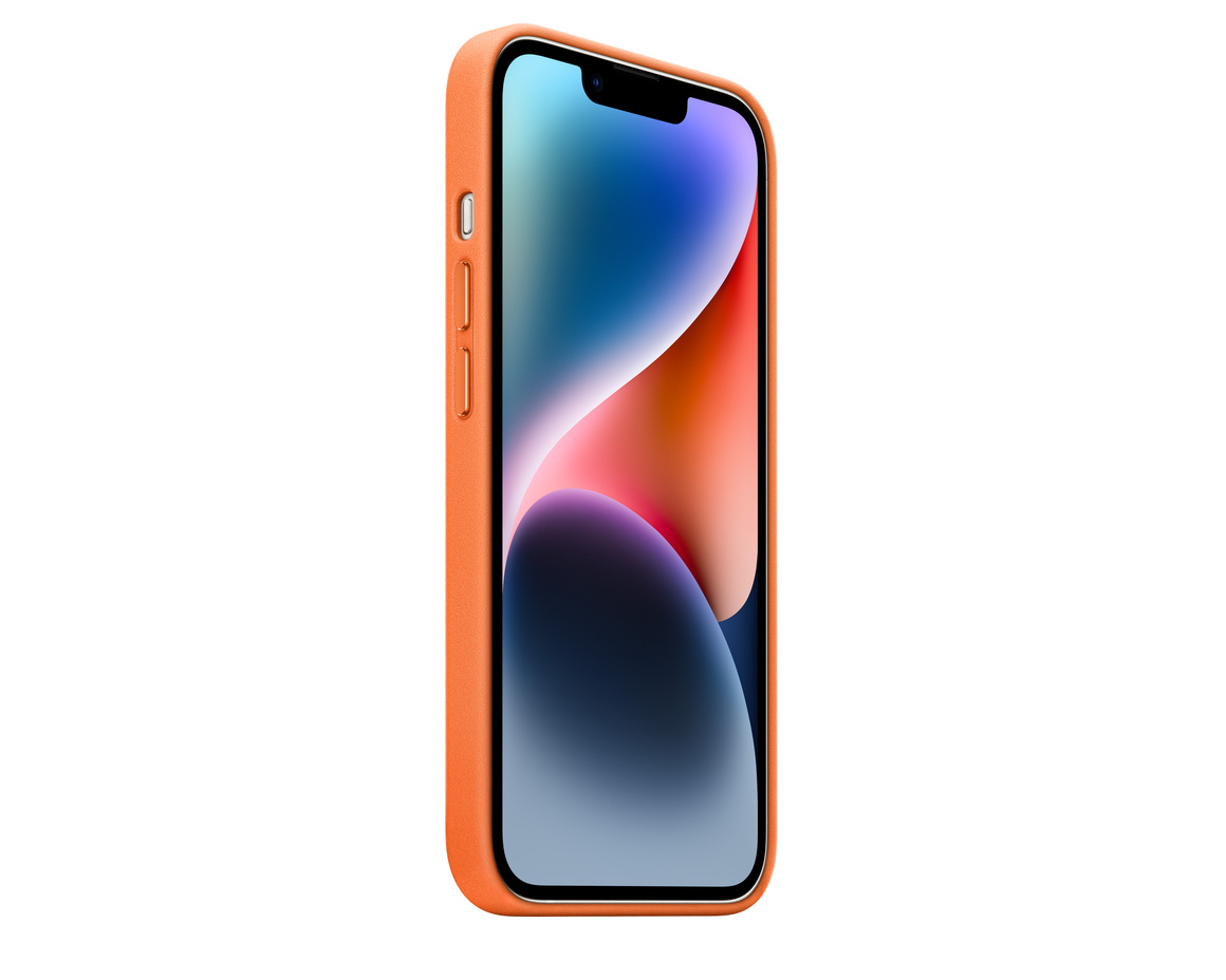 Apple iPhone 14 Plus Läderskal med MagSafe Orange