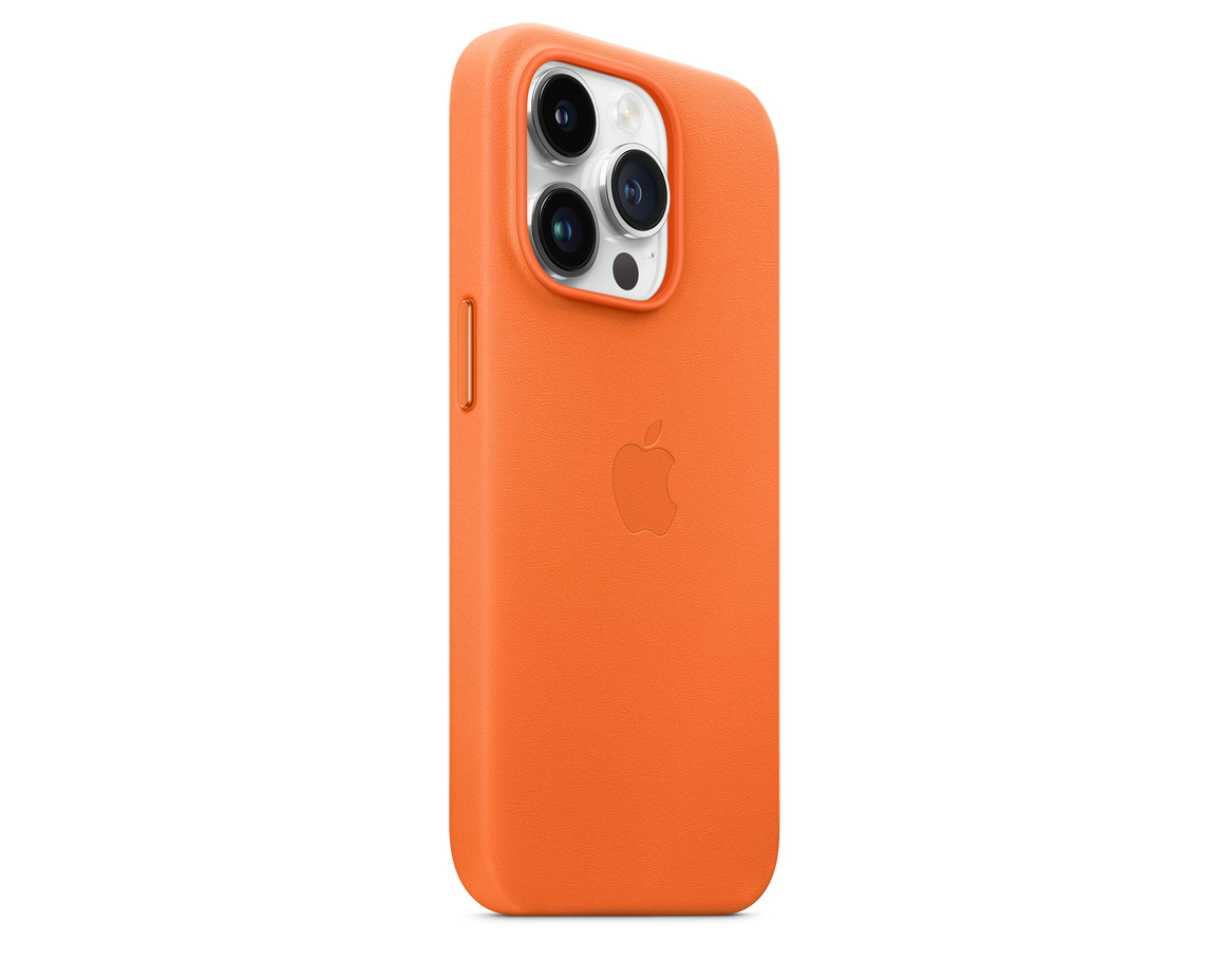 Apple iPhone 14 Pro Max Läderskal med MagSafe Orange