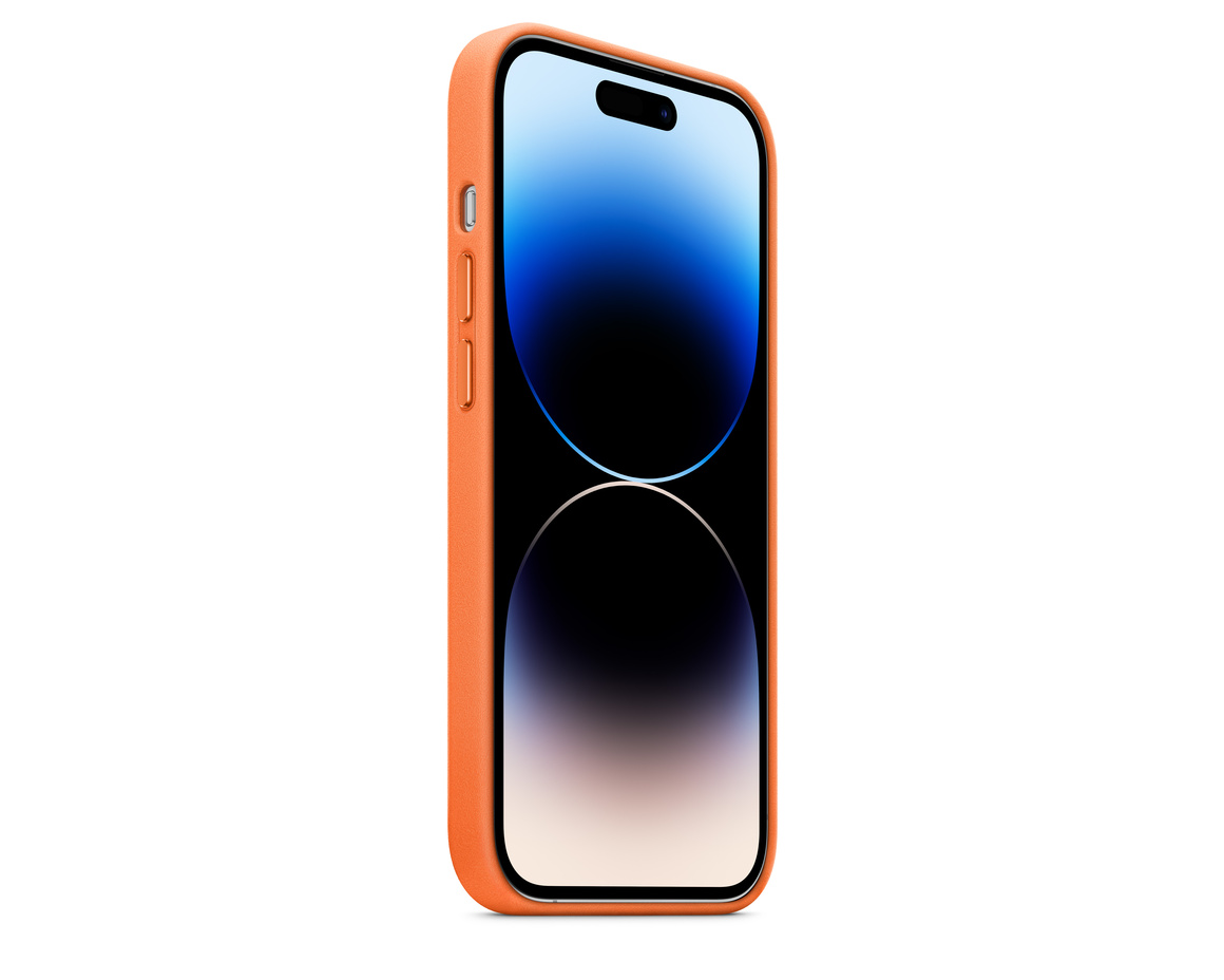 Apple iPhone 14 Pro Max Läderskal med MagSafe Orange