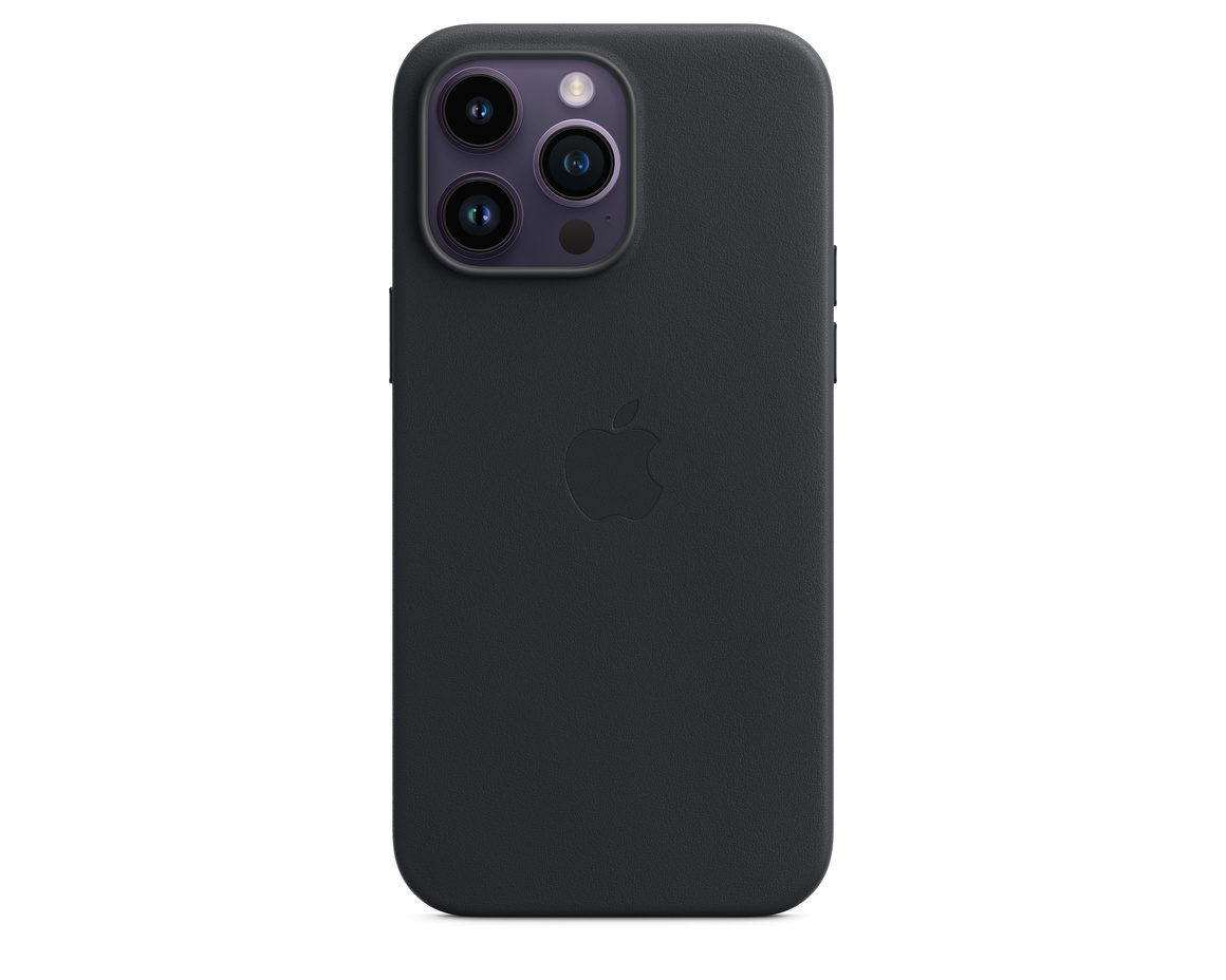 Apple iPhone 14 Pro Max Läderskal med MagSafe Midnatt