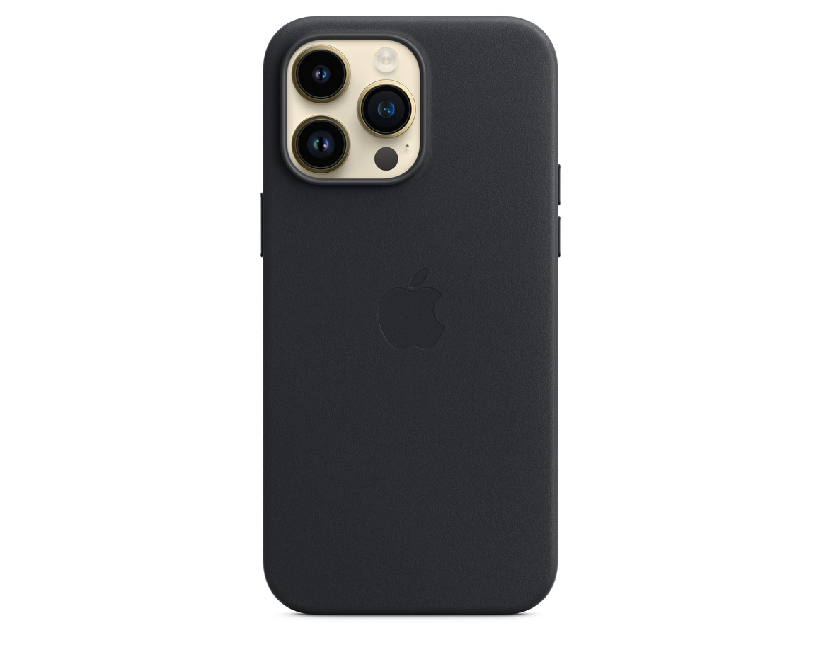 Apple iPhone 14 Pro Max Läderskal med MagSafe Midnatt