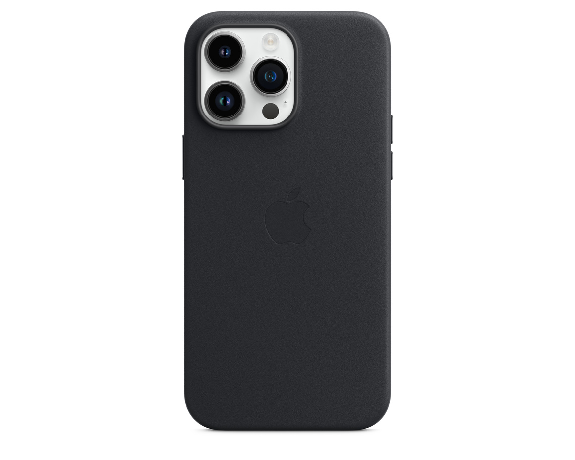 Apple iPhone 14 Pro Max Läderskal med MagSafe Midnatt