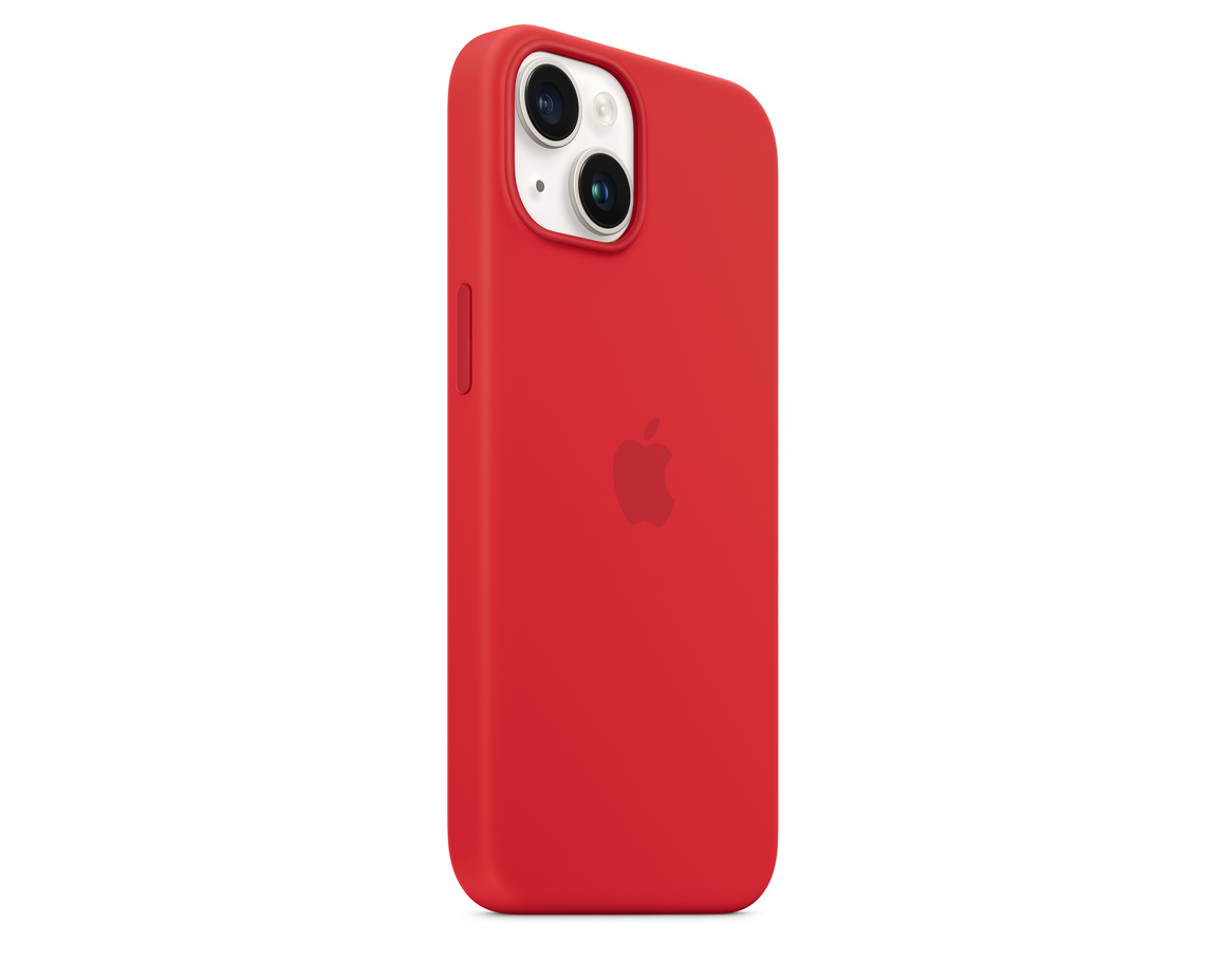 Apple iPhone 14 Plus Silikonskal med MagSafe (PRODUCT)RED