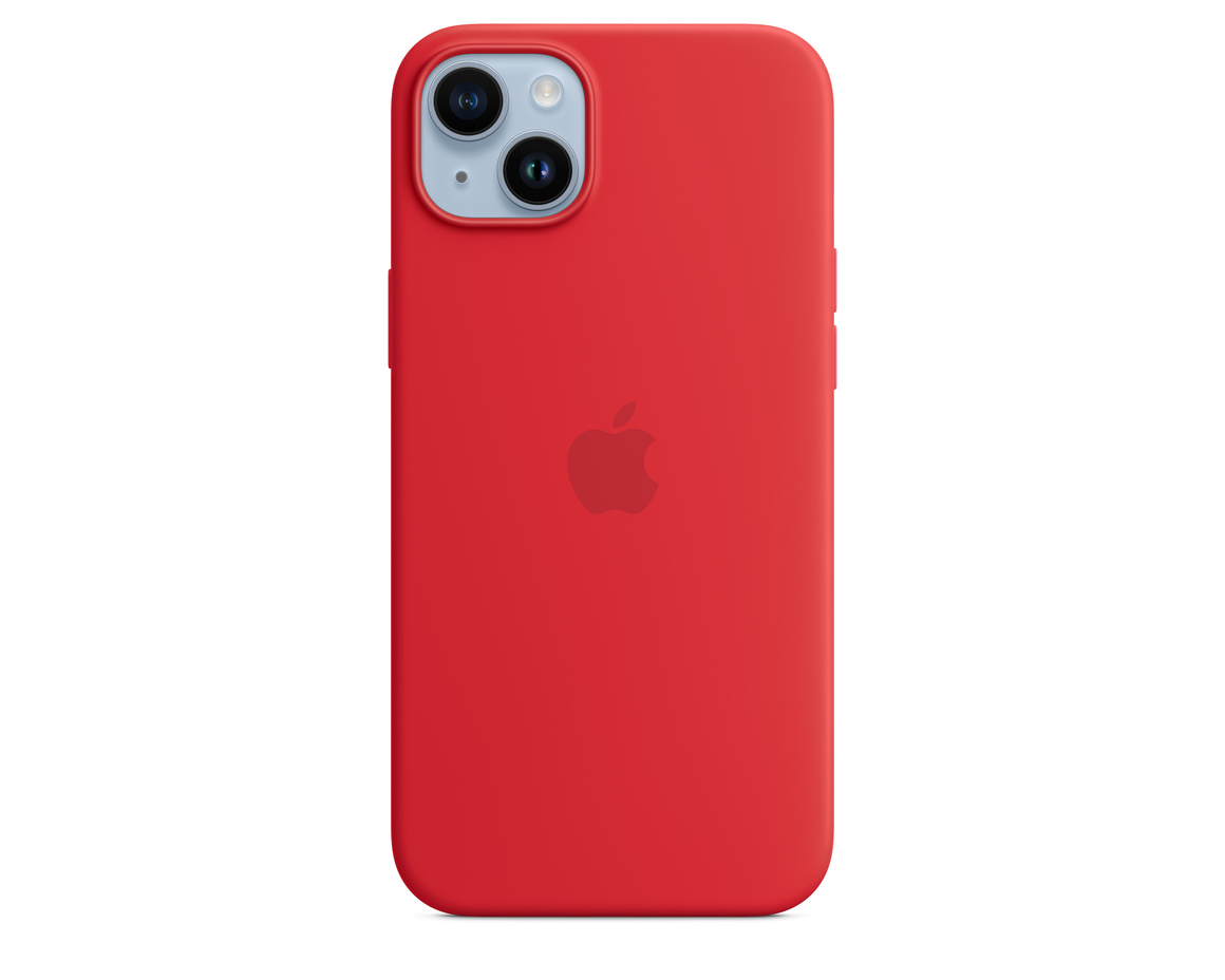 Apple iPhone 14 Plus Silikonskal med MagSafe (PRODUCT)RED