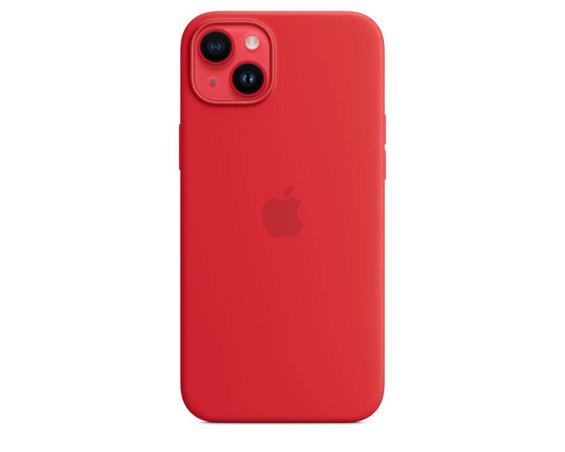 Apple iPhone 14 Plus Silikonskal med MagSafe (PRODUCT)RED