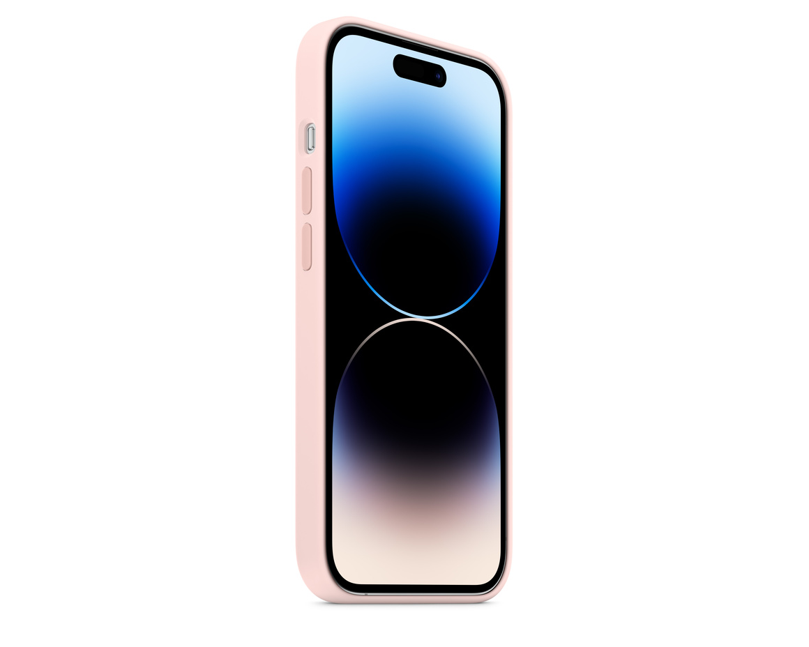 Apple iPhone 14 Pro Max Silikonskal med MagSafe Kritrosa