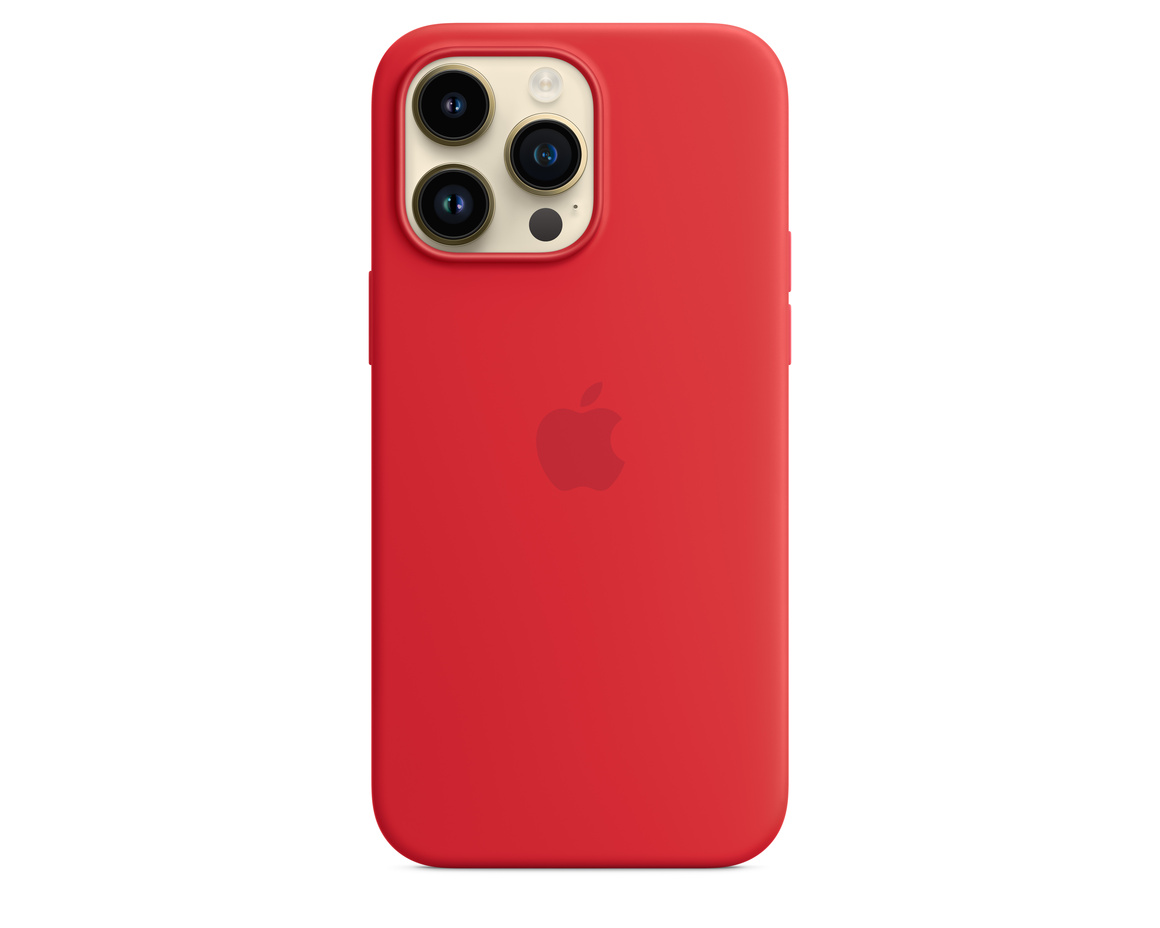 Apple iPhone 14 Pro Max Silikonskal med MagSafe (PRODUCT)RED
