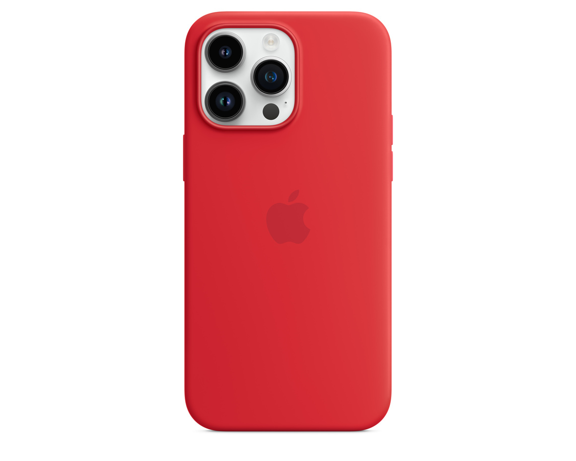Apple iPhone 14 Pro Max Silikonskal med MagSafe (PRODUCT)RED