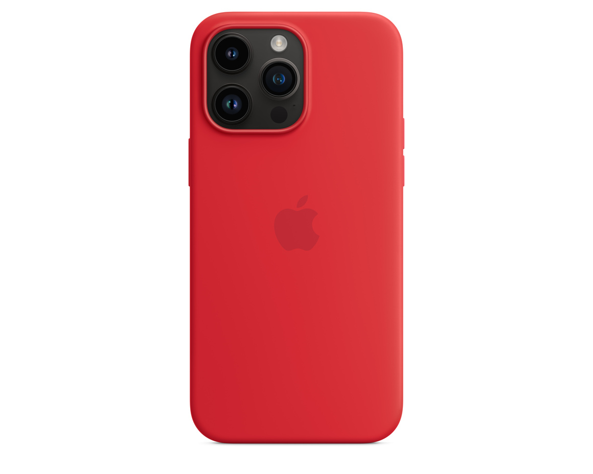 Apple iPhone 14 Pro Max Silikonskal med MagSafe (PRODUCT)RED