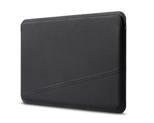 Decoded Leather Frame Sleeve for Macbook 14" Svart