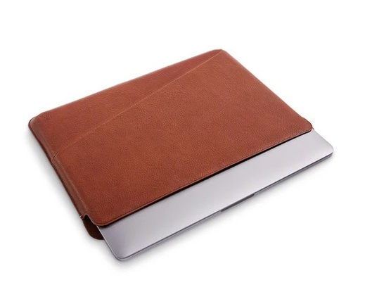 Decoded Leather Frame Sleeve for Macbook 16" Chokladbrun