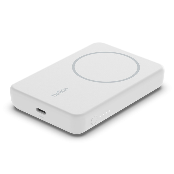 Belkin Qi2 MagSafe Powerbank med Kickstand 8000mAh - Vit