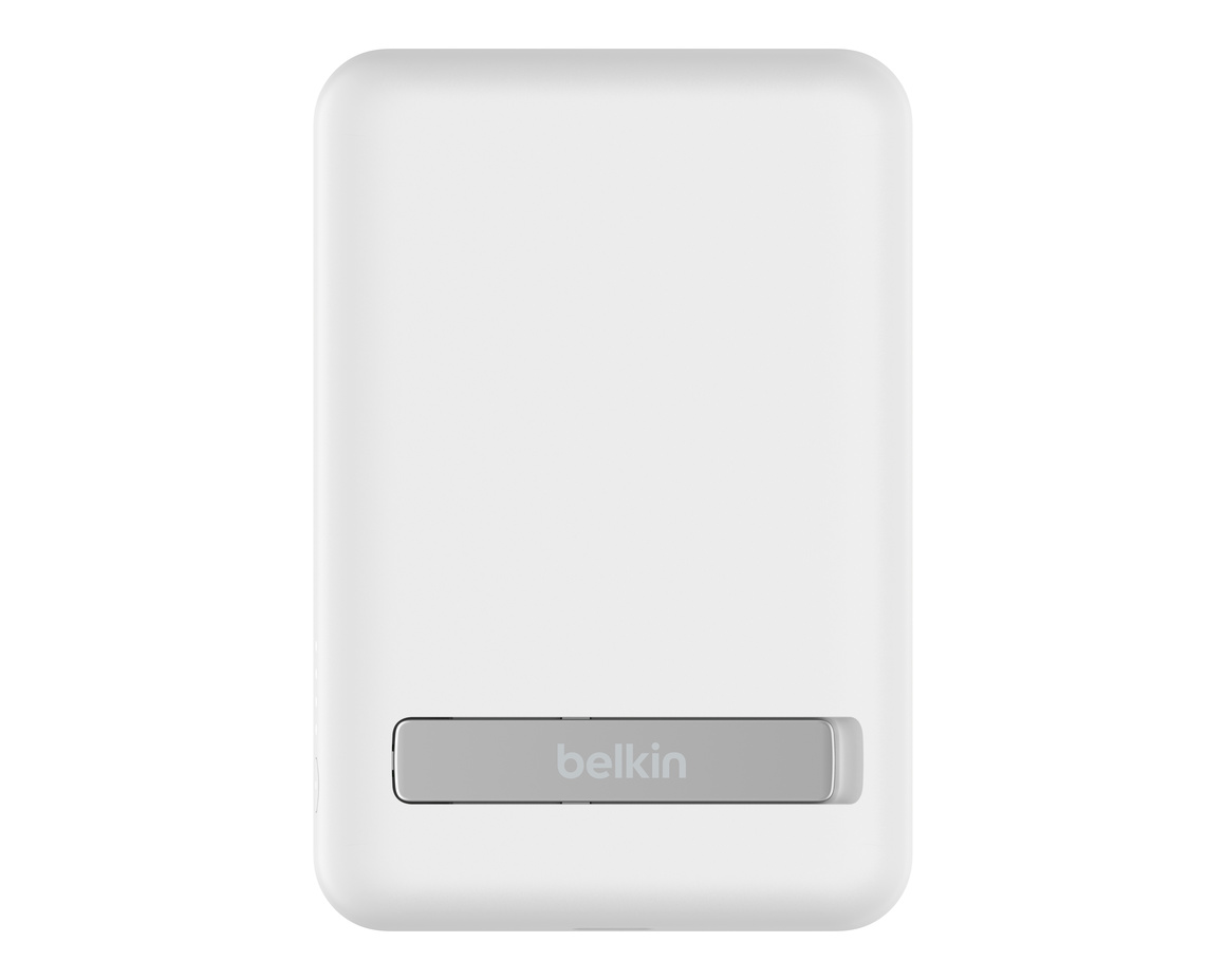 Belkin Qi2 MagSafe Powerbank med Kickstand 8000mAh - Vit