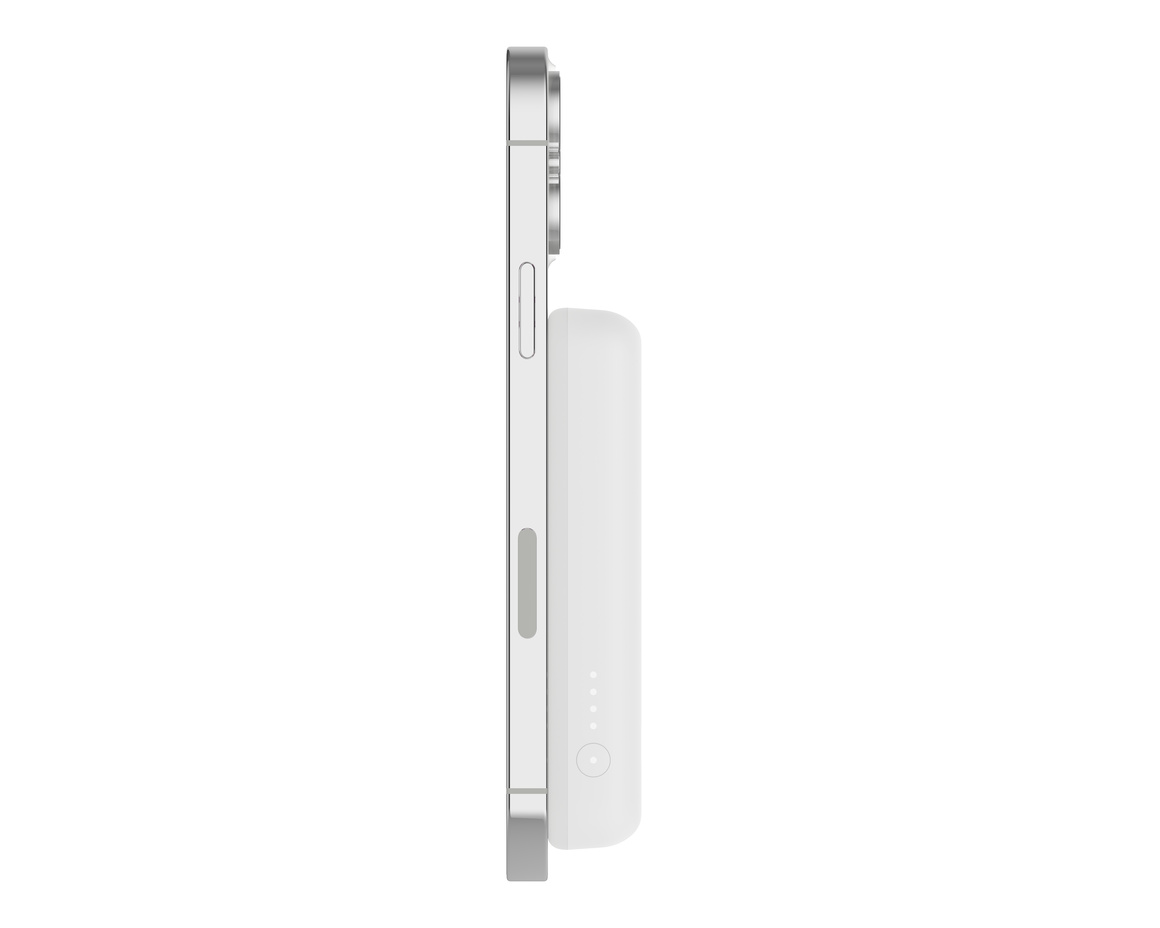 Belkin Qi2 MagSafe Powerbank med Kickstand 8000mAh - Vit