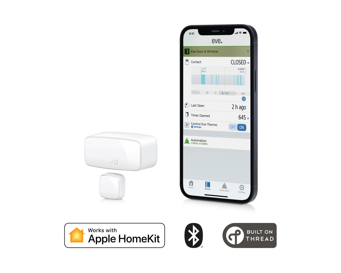 Eve - Door & Window, Wireless Contact Sensor (2020) HomeKit