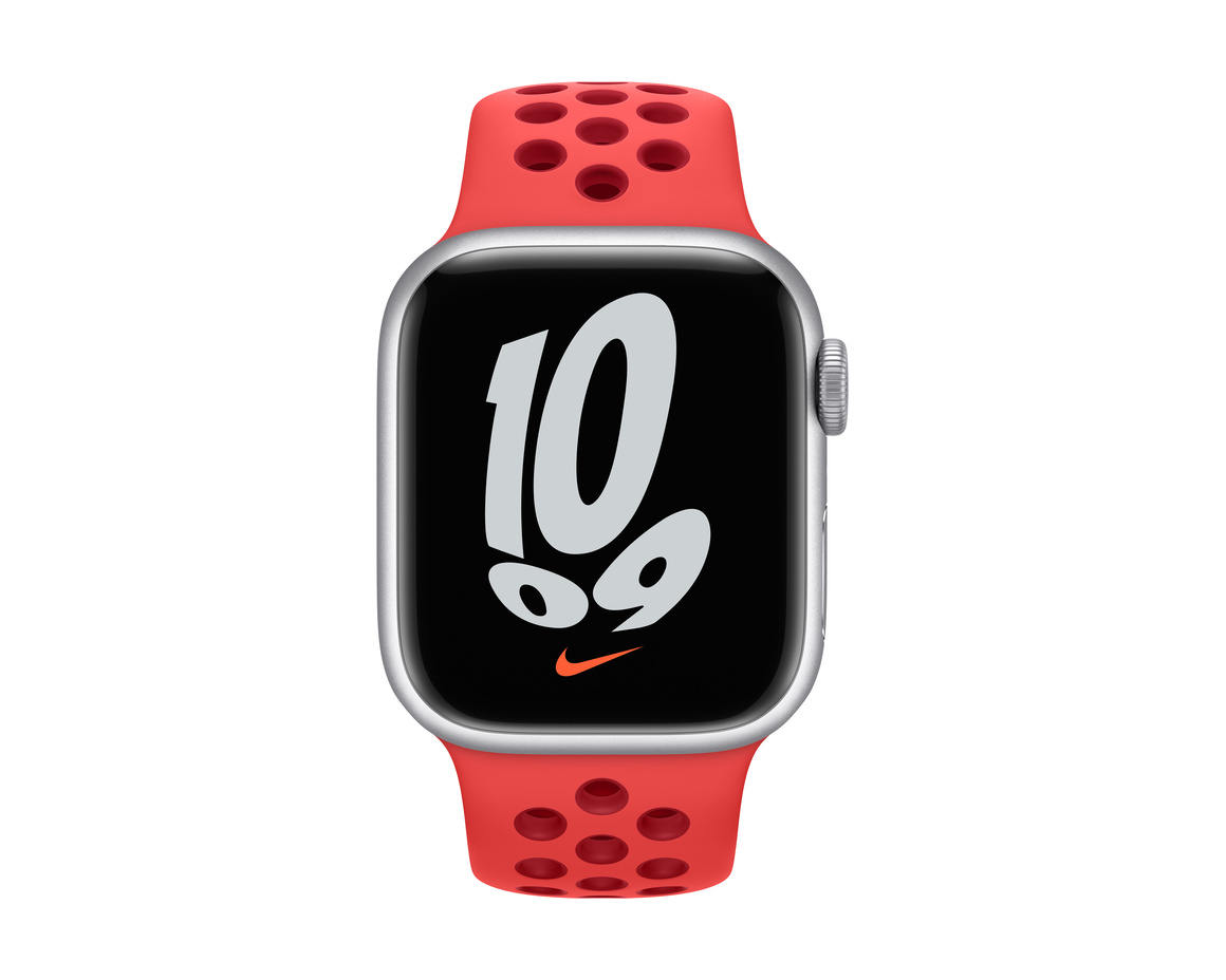 Apple Watch Nike Sportband Bright Crimson/Gym Red 41mm