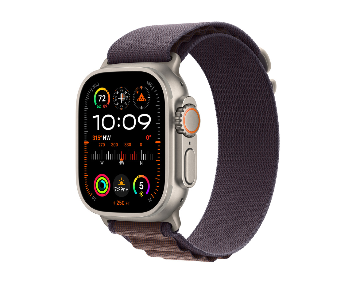 Apple Watch Ultra 2 med Bergsloop Indigo Small