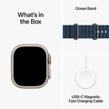 Apple Watch Ultra 2 med Havsband Blå