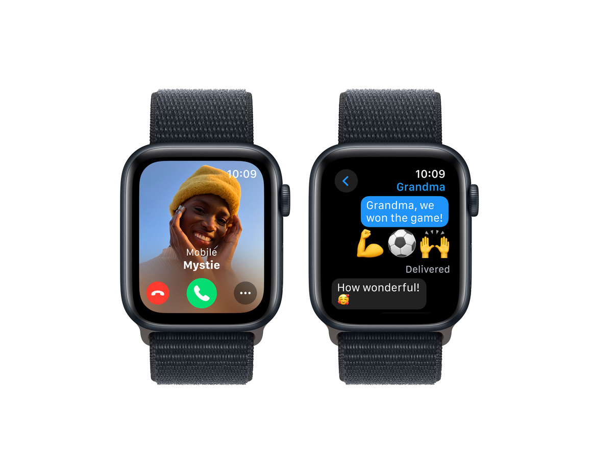Apple Watch SE 2023 med Sportloop Midnatt 44mm GPS