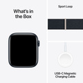 Apple Watch SE 2023 med Sportloop Midnatt 44mm GPS