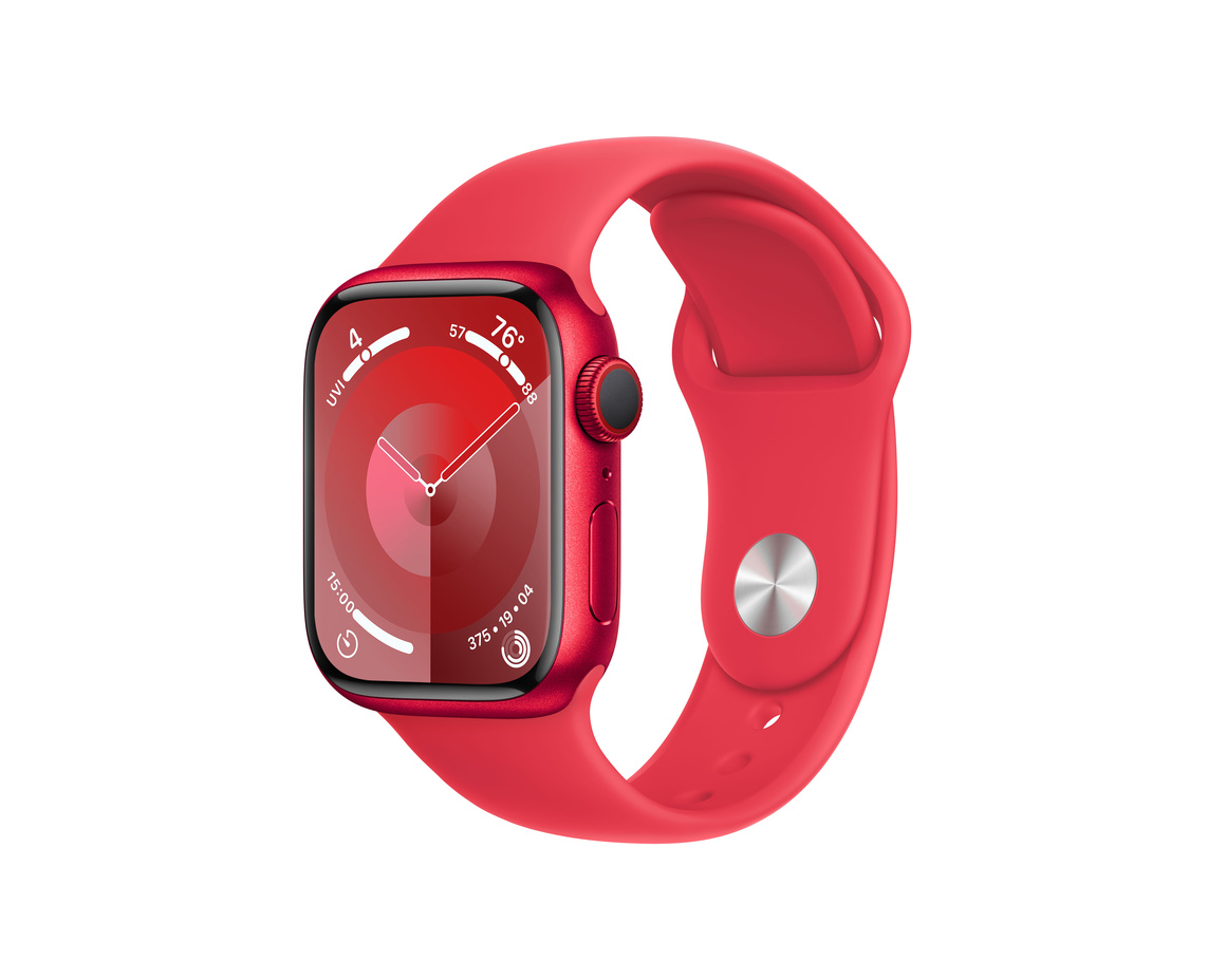 Apple Watch Series 9 Aluminiumboett (PRODUCT)RED 41mm GPS + Cellular M/L