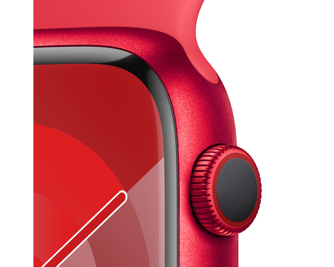 Apple Watch Series 9 Aluminiumboett (PRODUCT)RED 45mm GPS + Cellular M/L