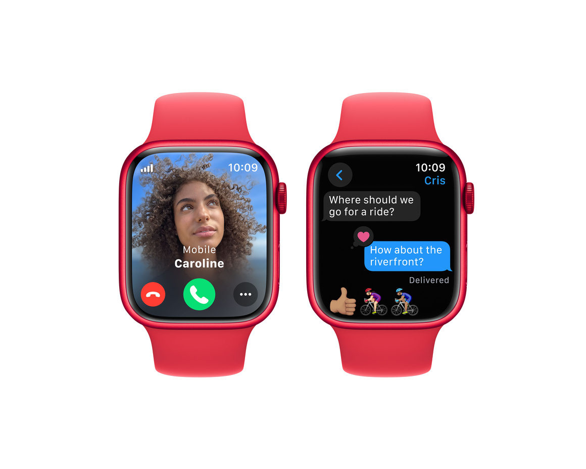 Apple Watch Series 9 Aluminiumboett (PRODUCT)RED 45mm GPS + Cellular M/L