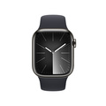 Apple Watch Series 9 Rostfri Stålboett Grafit 41mm S/M