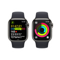 Apple Watch Series 9 Rostfri Stålboett Grafit 41mm S/M