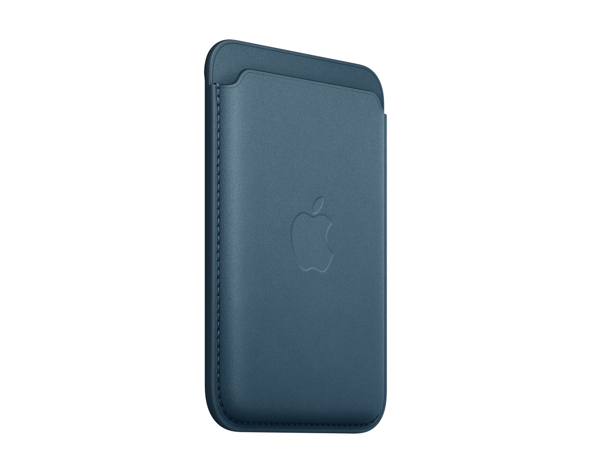 Apple iPhone FineWoven-plånbok med MagSafe Stillahavsblå