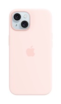 Apple iPhone 15 Silikonskal med MagSafe Ljusrosa