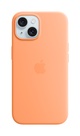Apple iPhone 15 Silikonskal med MagSafe Apelsinsorbet