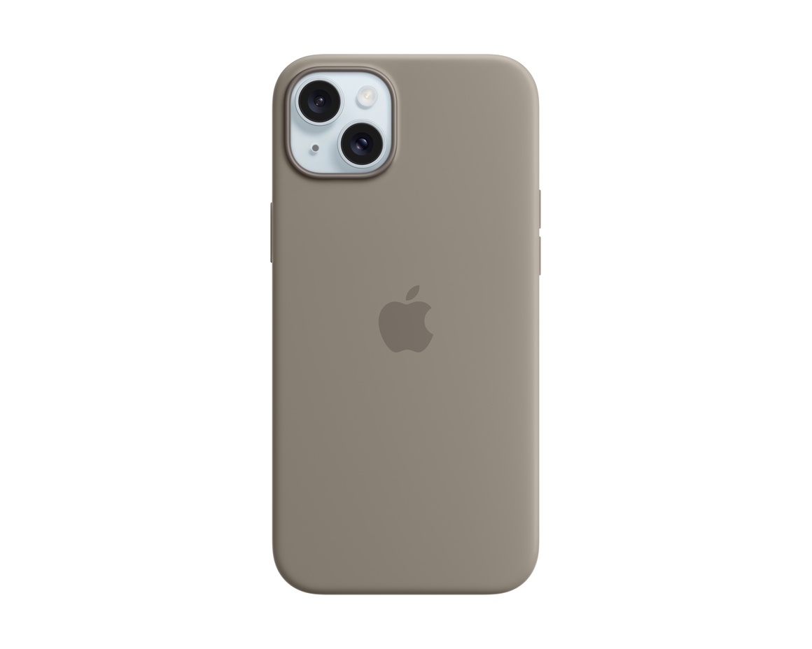 Apple iPhone 15 Plus Silikonskal med MagSafe Lera