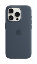 Apple iPhone 15 Pro Silikonskal med MagSafe Stormblå