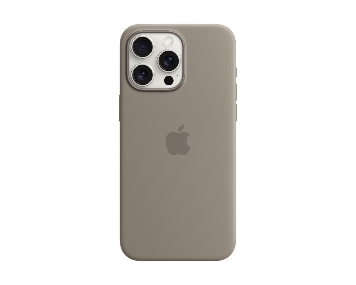 Apple iPhone 15 Pro Max Silikonskal med MagSafe Lera