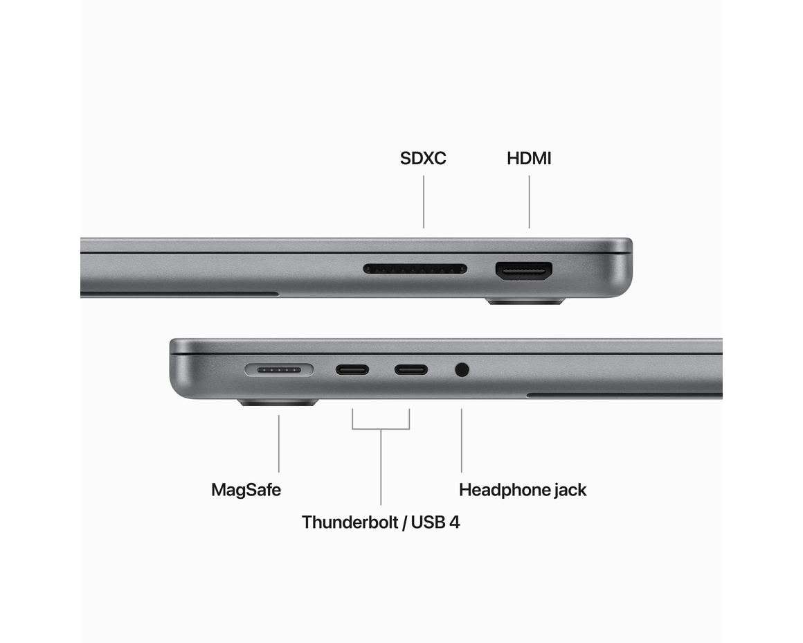 MacBook Pro 14 M3  8‑core CPU, 10‑core GPU/8GB/512GB SSD Rymdgrå